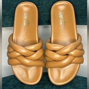 Seychelles Low Key Glow Up Sandals Size 7 Tan